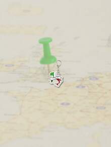 1 件亚克力卡通欧洲部分国家地图图案主题钥匙扣挂件背包装饰/包包配件/书包配件/钱包挂件/朋友礼物汽车配件包包挂件可爱哥特 Y2k - 彩色 - 查看 17