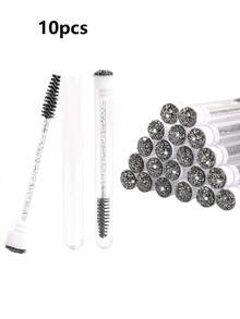 20/10/1pc Mascara Brush Set, Mascara Brush Tube, Eyelash Brush, Eyebrow Brush, Mascara Comb, Makeup Tool Cleaning Brush, Suitable For Eyelash Extensions - Multicolor - View 11