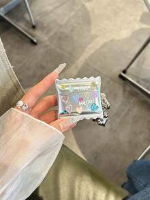 心形DIY贴纸糖果保护套，兼容 3、2、Pro，柔软硅胶可爱少女风保护套