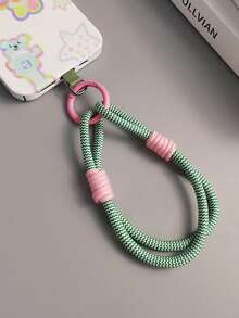 双股简约腕带，简约短手链挂绳，双层耐用防断防摔手机挂绳 - 彩色 - 查看 9