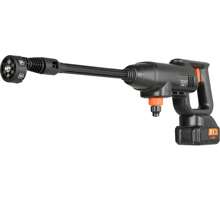 KFFKFF Cordless Pressure Washer, 580-PSI 1.1 GPM Portable Power Cleaner, Handheld High-Pressure Car Washer Gun With 4.0Ah Battery, Charger, 6-In-1 Nozzle, For Home/Floor Cleaning & Watering