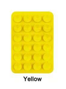 1pc 24 Suction Cup Silicone Non-Slip Washable Double-Sided Suction Cup Phone Holder, Cell Phone Holder, Phone Anti-Slip Sticker, Power Bank & Phone Case Accessory