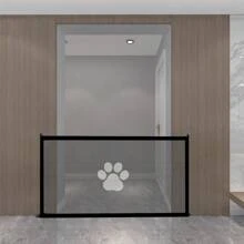 Retractable Pet Gate/Fence Dog Cat Safety Barrier For Indoor Stairs Hallway, No Drill Installation