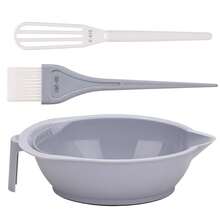 3pcs Salon Hair Dyeing Set Multi-Color Mixing Bowl Comb Brush Accessories For Barbershop Hair Coloring Tools - Multicolor - View 16