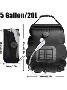 1pc Upgraded Outdoor Camping Shower Bag, Suitable For Men And Women, Portable, Waterproof, UV-Resistant, Material, Ideal For Outdoor Activities, Camping, Beach Travel, And More