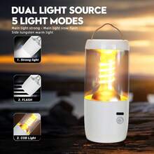 1pc Multifunctional Outdoor LED Flashlight, Camping Hanging Light, Car Work Light, Emergency Spotlight, Portable Camping Lamp - Multicolor - View 1