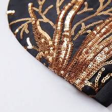 Men'S Shiny Sequins Blazer Suit Jacket Stylish Tuxedo For Party, Wedding, Banquet, Prom - 黑色 - 查看 4