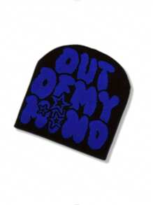 Out Of My Mind Jacquard Knit Beanie Hat, Warm Winter Sports Fashion Ski Cap
