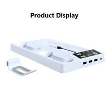 PS5pro/PS5slim Game Console Universal Cooling Fan Base P5 Handle Two-Seat Headset Mount