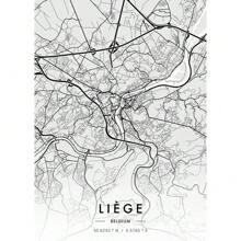 Quadro d'arte con della città di Parigi o New York, tela in bianco e nero, opera d'arte da parete con per soggiorno e decorazione domestica, con opzione cornice
