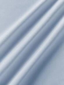 Women Solid Tank Dress Slim Ruched Square Neck Sleeveless A-Line Mini Layered Ruffled Dress With Scarf - Blue - View 7