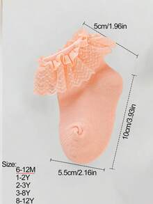 1 双女童柔软透气时尚公主风格可爱婴儿袜子，适合跳舞、休闲、度假和日常使用