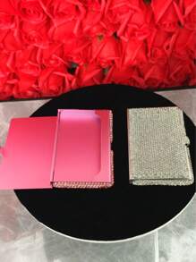 Metal Credit Card Holder Wallet And Business Card Case For Women, Suitable For Both Men And Women. , Compact, And Easy To Carry. Perfect For Business Cards, Cash, And Office Use. An Ideal Gift For Women