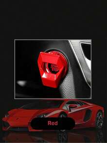 1pc Car One Click Start Decoration Circle Creative Decoration Car Ignition Switch Protection Cover Car Interior Decoration Patch - one-size - View 13