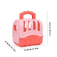 8pcs/Set Kids Play House Pet Toys, Random Color Dog Accessories Mini Toy Dog Cage Play Set, Party Gifts For Thanksgiving, Easter, Christmas,Small Toys For Kids,Sensory Bin,Doctor Toys