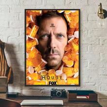 1pc Vintage Classic House MD TV Wall Art Poster Living Room Bar Cafe Bedroom Office Home Decorative Canvas Painting Optional Frame - Multicolor - View 26