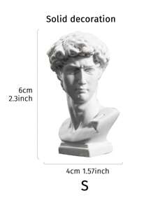 1 pièce de vase de décoration d'intérieur représentant la sculpture antique grecque de David, figurine en résine tridimensionnelle, décor de pot de fleurs d'intérieur et d'extérieur, décoration exquise