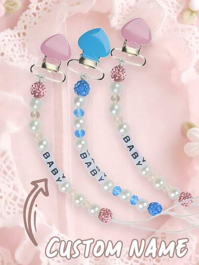 1pc Anti-Lost DIY Chain, Anti-Lost Travel-Specific DIY Chain Toy, Anti-Lost DIY Chain Clip, Random Color Delivery Anti-Lost DIY Chain Clip, Silicone Bead Wooden Ring Anti-Lost DIY Chain Clip, Durable Anti-Lost DIY Chain Clip - Friend Gift/Comfort Gift/Wooden Chain Gift/Holiday Gift/Birthday Gift/New Year Gift, Baby's First Tooth Party, Customized Anti-Lost DIY Chain Clip,Art Activities For Children