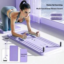Pilates Board-Reformer Set,Multi-Purpose Foldable Reformer Board For Home,5in1 Pilates Sliding Board,Purple - Purple - View 4