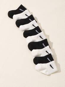 10pcs/Set Toddler/Infant Assorted Candy Color Casual Short Mid-Calf Socks, Summer