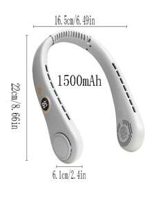 1 件挂颈风扇，USB 供电，5 档可调数字迷你便携式免提风扇 - 彩色 - 查看 7