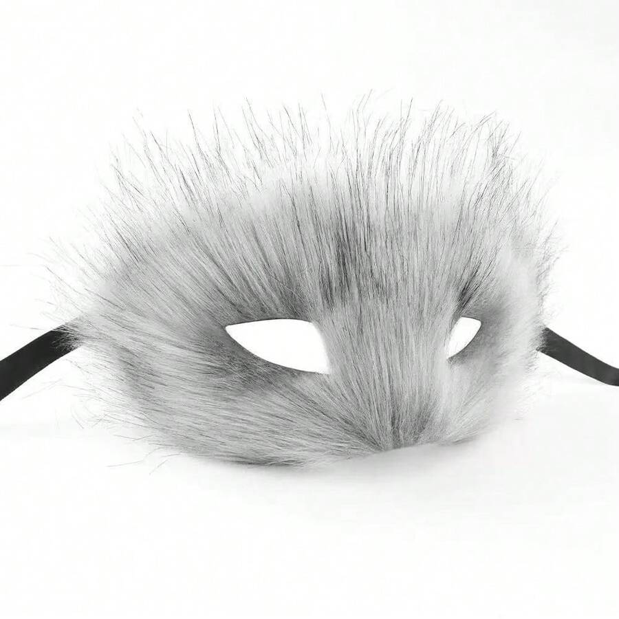 狐狸面具派对、舞会、男女半脸动物面具、表演面具、角色扮演、化妆面具舞会、派对面具（人造材料） - 彩色 - 查看 1