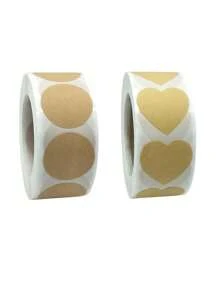 1000PCS Kraft Circle Stickers Dot Stickers, 1.5 Inch Round Blank Garage Price Stickers Kraft Coding Tag Labels Brown Natural Envelope Seals For Home Classroom Jam Canning Jar Labels (Brown 1.5 Inch)