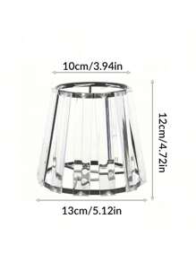 1pc Luxury Lamp Shade, Compatible With E27/E14 Bulb Base, Suitable For Living Room, Bedroom, Dining Room, Home Decoration, Hotel, Table Lamp Shade, Wall Lamp Shade, Pendant Light Shade, Rust-Resistant , Home Decor Light Accessories (1pc E27 To E14 Adaptor Included)