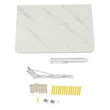 YUNRUX Folding Tables - White - View 8