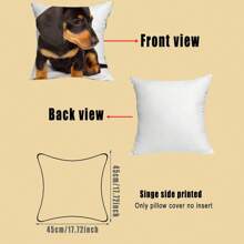 Bezaubernder Labrador-Muster Kissenbezug, mit Reißverschluss, Landhausstil, 100% Pfirsichhaut-Polyester, maschinenwaschbar - ideal für Sofa & Schlafzimmerdekoration, ohne Kissen, Hundehauskissen