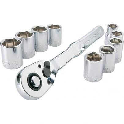 CRAFTSMAN - Juego de herramientas mecánicas,étrico, unidad de 3/8 pulgadas, 10 piezas (CMMT34564) B0HA