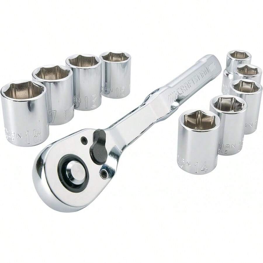 CRAFTSMAN - Juego de herramientas mecánicas,étrico, unidad de 3/8 pulgadas, 10 piezas (CMMT34564) B0HA - NUEVO MM, 3/8 pulgadas - Ver 1