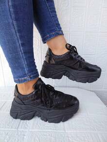 Women Casual Shoes - 黑色 - 查看 2