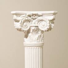 Resin Greek Ruin Temple Statue, European Roman Column Architecture Decor, Suitable For Indoor/Outdoor Use, Photography Prop, Home Decor - White - View 9