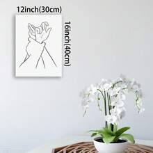 Framed Erotic Line Art, Grabing Hands, Orgasm  Scene Drawing, Se/Xy Couple Drawing, Abstract Erotic Print, Nursery Bedroom Decor. - Framed - View 4