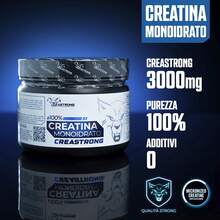 Vitastrong Creatine Monohydrate 3000 Mg CreaStrong – Pure Soluble Powder Without Additives, Pre Intra And Post Workout, Alternative To Capsules And Tablets, 250 G Certified