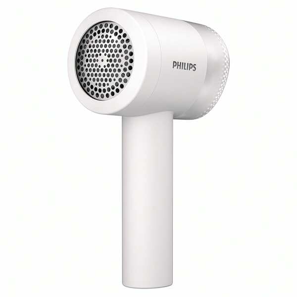 PHILIPS Dispozitiv electric Lightning GCA2200/10, reîncărcabil, alb | Dispozitiv de îndepărtare a scamelor cu lamă rotativă 3D pentru pulovere, paltoane, cearșafuri, durată de viață a bateriei de 30 de zile, alb