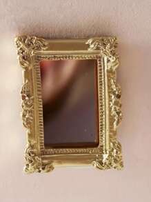 1pc Mini Classical Mirror Micro Landscape Ornaments Creative Decorations DIY Crafts Home Decor Figurines Miniatures Gift Decor Gifts