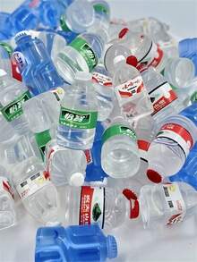 1pc/3pcs/5pcs Dollhouse Miniature Resin Mineral Water Bottle, Realistic Bottled Water Prop For Doll House Shooting Model, Mini Convenience Store Toy, DIY Phone Case, Micro Landscape Decor - Multicolor - View 15