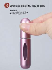 5pcs/4pcs/3pcs/2pcs/1pc Portable Refillable Travel Perfume Bottles, 5ml Travel Size Atomizer Sprayer, Pocket Perfume Containers, Travel Spray Bottles, 5ml Bottom Refill Perfume Decant Vials, Reusable Travel, Pressing Dispenser Sample Bottles, Back To School Essentials, Small Water Bottles For School, Women Decorative Accessories - Multicolor - View 9