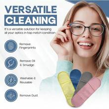 Eye Glasses Cleaner Wipes,  Eyeglass Cleaner Cloth 4 Pack, Lens Cleaner, Anti-Scratch, Screen Cleaning Cloth, Eyeglass Cleaning Cloth, Lens Cloth, Eye Glasses Cleaner Cloth (Rose/Green) - Blue/Gray - View 6