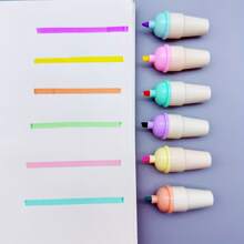 30pcs/1set - Colorful Cone Highlighters, Fun And Colorful Markers, Small And Portable, Great For Journaling, Doodling, Notetaking, Great For School And Office Supplies, Classroom Rewards, Holiday Gifts (6 Colors) Back To School