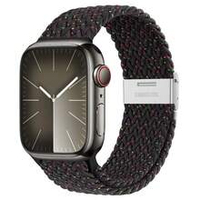 Split Buckle Loop Nylon Strap Compatible With Apple, Adjustable Braided Nylon Single Circle Strap For Apple Watch With Silent Metal Snap Elastic Sports Wristband Compatible 38mm 40mm 41mm 42mm 44mm 45mm 46mm 49mm With Apple Watch Series 1-10, SE, Ultra 1-2 Black And Various Colors, Apple Watch Accessories - Multicolor - View 37