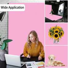 粉色背景幕布，专业摄影背景，适用于产品摄影、人像、婚礼、派对、直播视频录制。（不含支架和夹子） - 粉色 - 查看 8