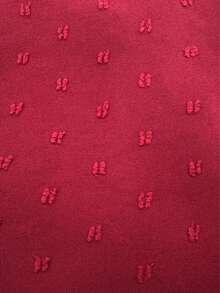 New Fashion Lace-Up Long Sleeve Dress For Women, Elegant Casual Daily Muslim Dress, New Year Dress - Burgundy - View 5