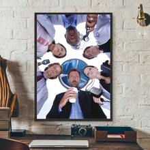 1pc Vintage Classic House MD TV Wall Art Poster Living Room Bar Cafe Bedroom Office Home Decorative Canvas Painting Optional Frame - Multicolor - View 42