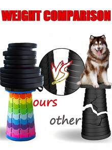 1pc Upgraded Foldable Stool, Lightweight Yet Sturdier, 400 Lbs Load-Bearing Portable Folding Stool, Suitable For Camping, Fishing, Hiking, BBQ, Compact Yet Durable, Extendable & Foldable Outdoor Camping Bench For Adults