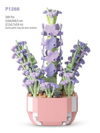 6 estilos de kits de bloques de construcción en miniatura con flores, 317-473 piezas surtidas, suministros de manualidades DIY, decoración floral 3D creativa, regalos de Año Nuevo para amigos y familiares