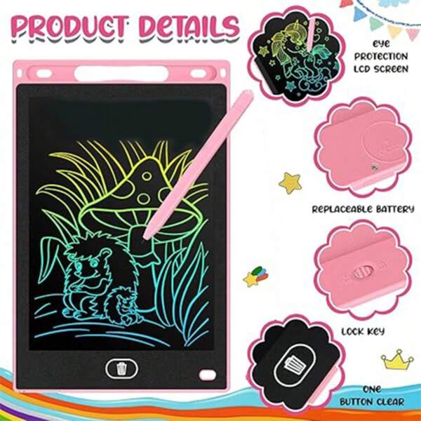 Tablette d'écriture LCD, tableau de peinture pour enfants, tableau d'écriture LCD électronique, bloc-notes de dessin