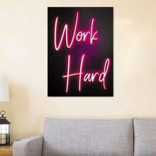 1pc/3pcs Set Modern Energize & Inspire Vibrant Neon Inspirational Posters,Room Decor, Gift For Friends Kits Wall Arts Decor, For Living Room, Bedroom, Office, Bar Wall Decor,Frame,Frameless.